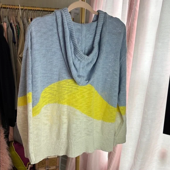 Lou & Grey Aloha Knit Hoodie Hooded Sweater Sz L - Picture 2 of 5